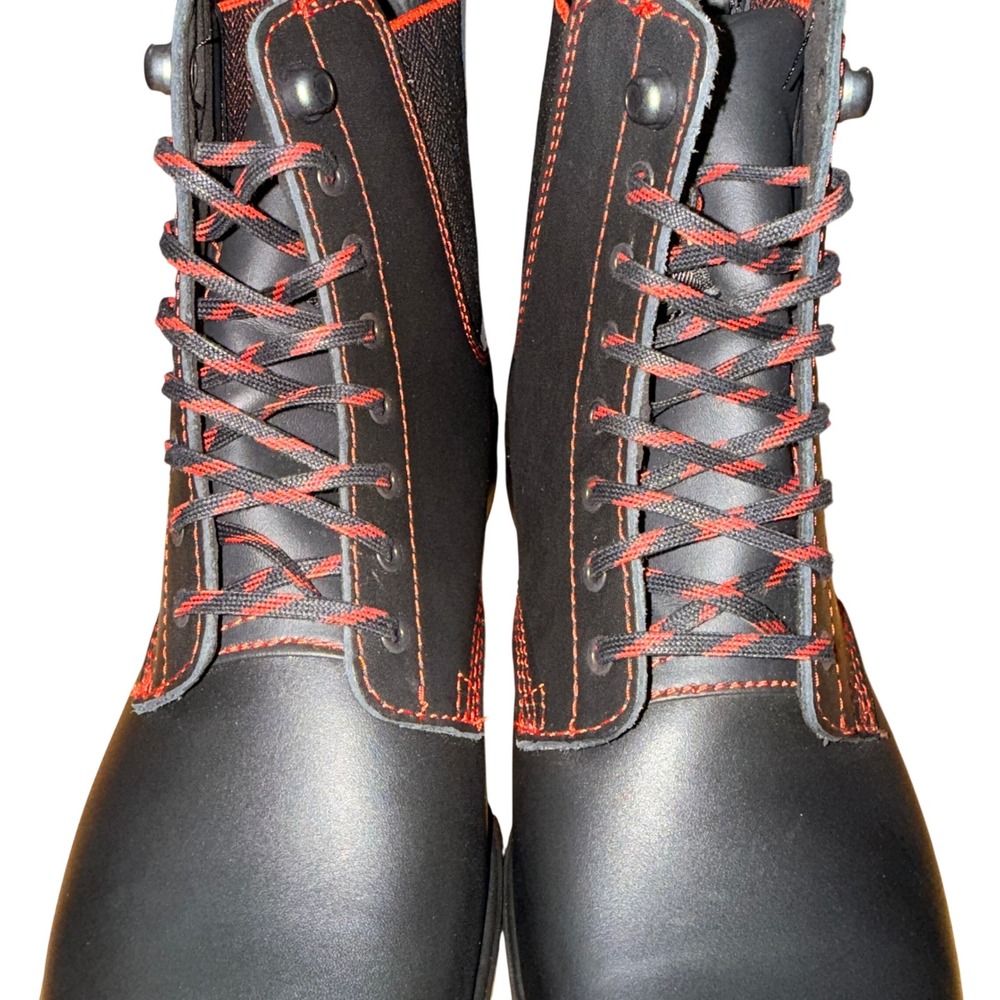 NEW Blundstone Lace-Up Boots Womens AU 5.5/ US 8.5 Black Leather Contrast Stitch - Picture 13 of 14